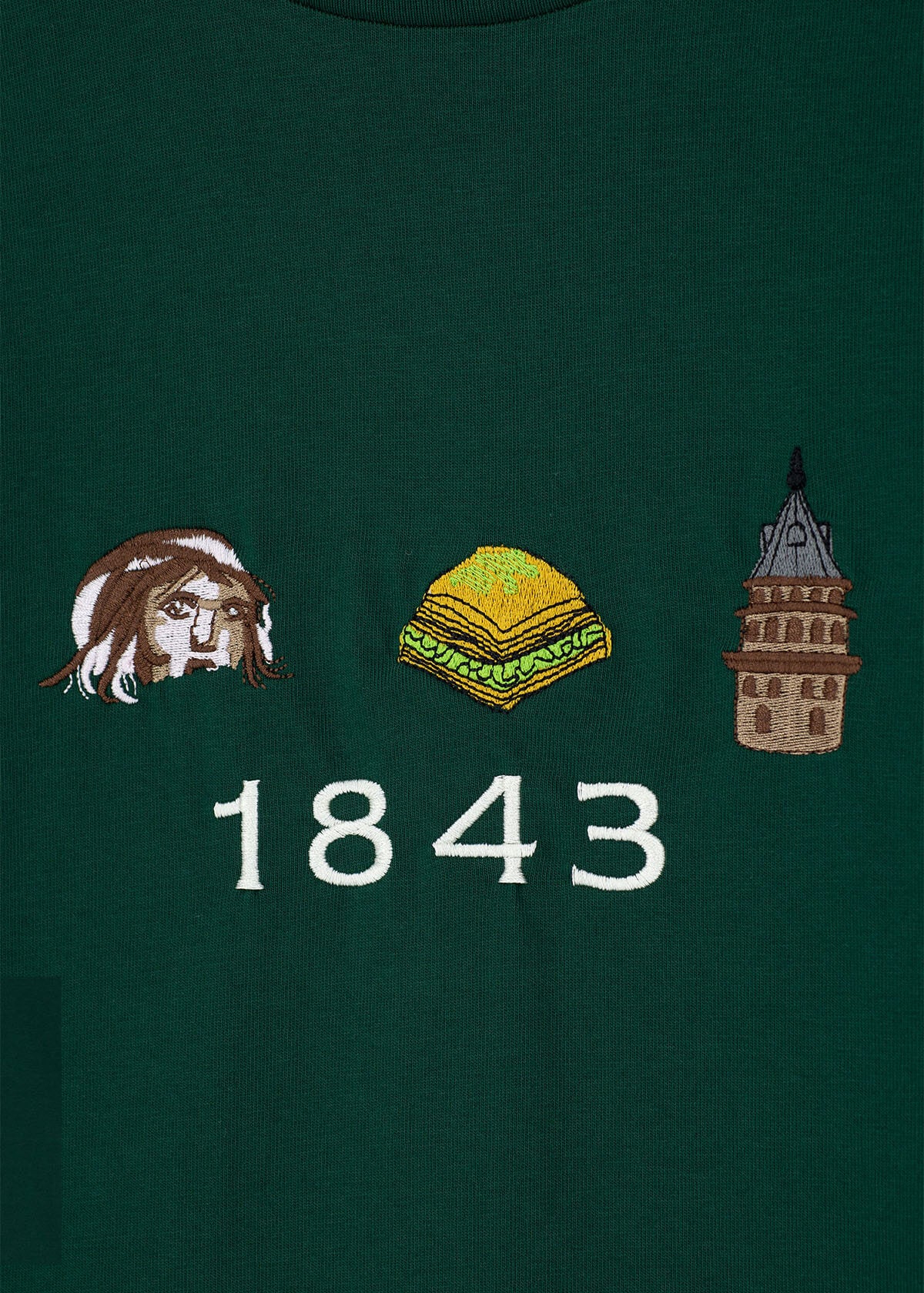 T-shirt mit 1843 Kollektion - Grün