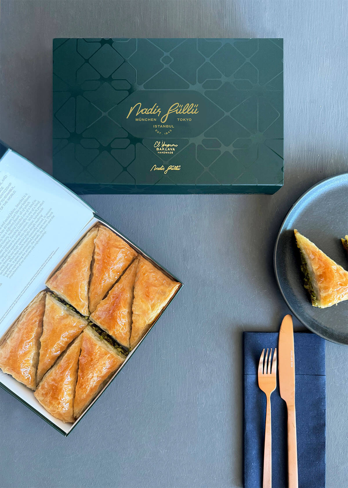 Pistazien-Dreieck-Baklava