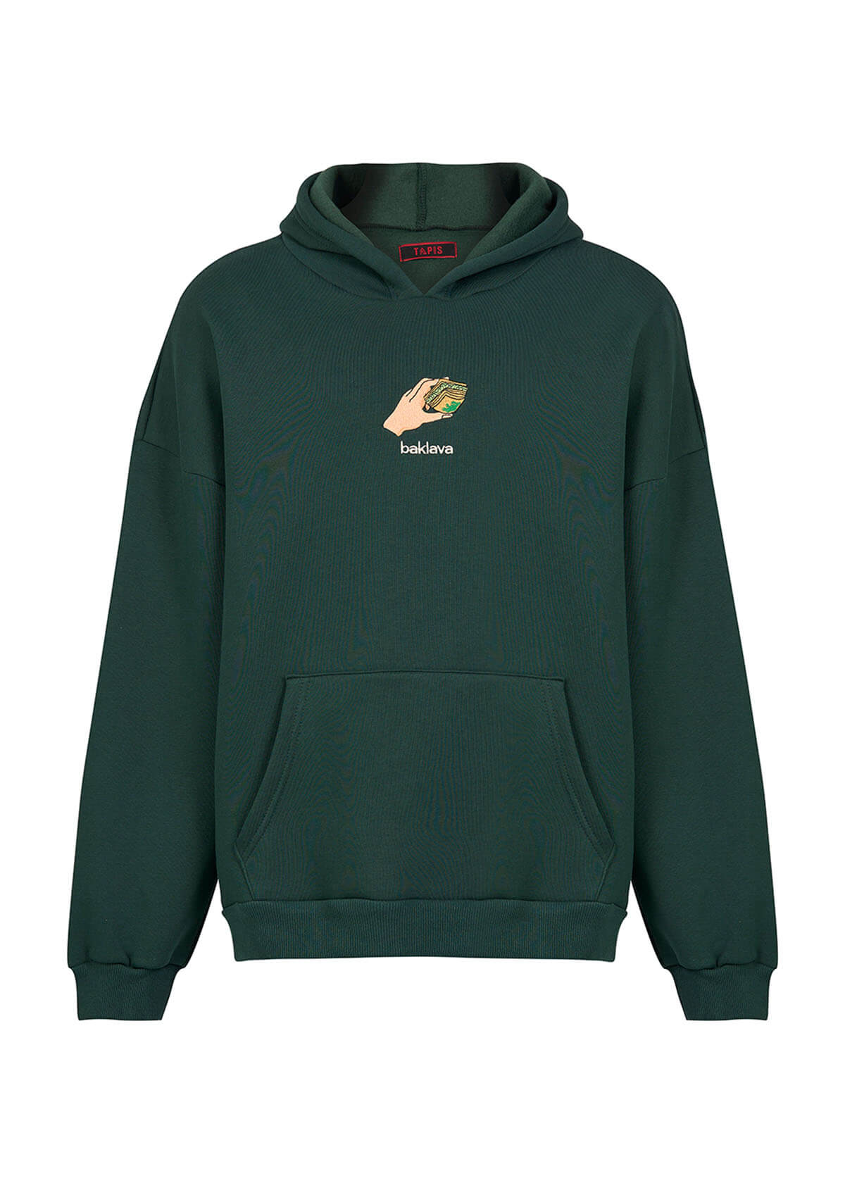 Hoody mit Baklavamotiv grün