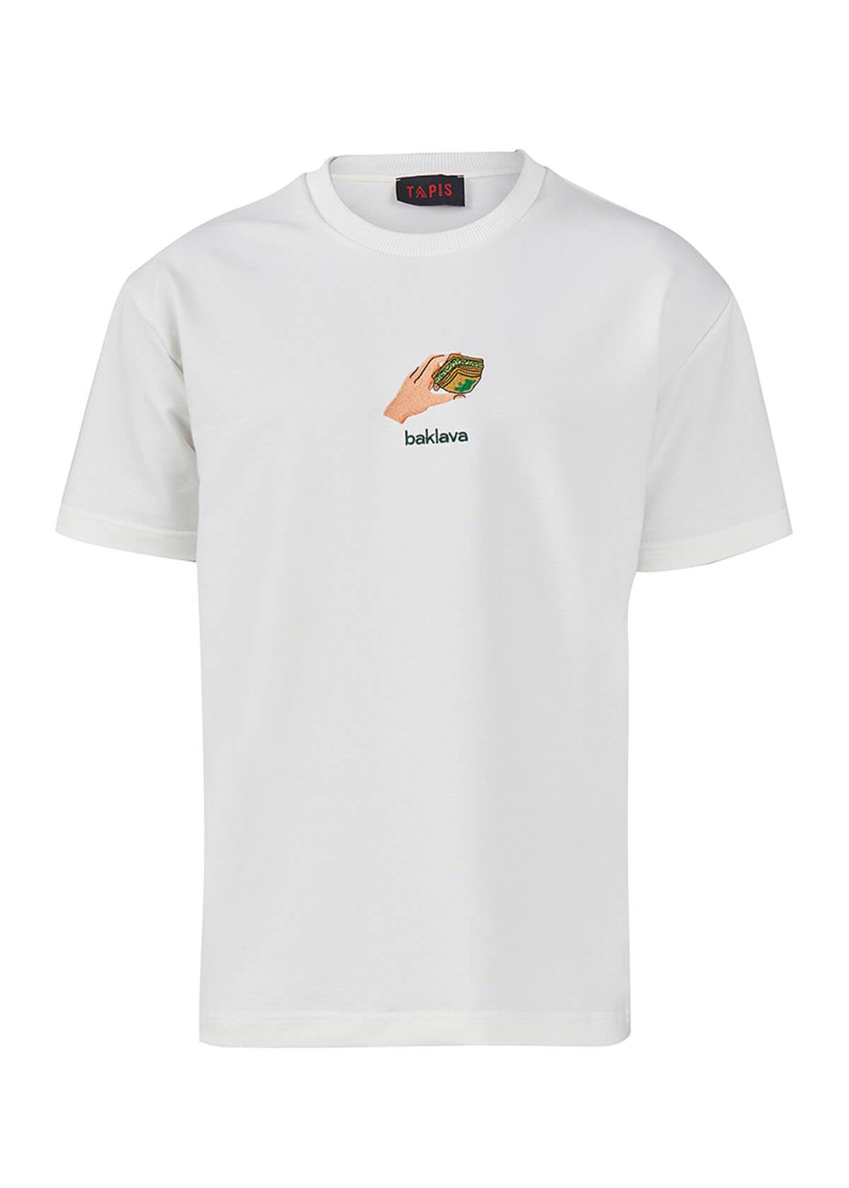 T-shirt mit Baklavamotiv weiß
