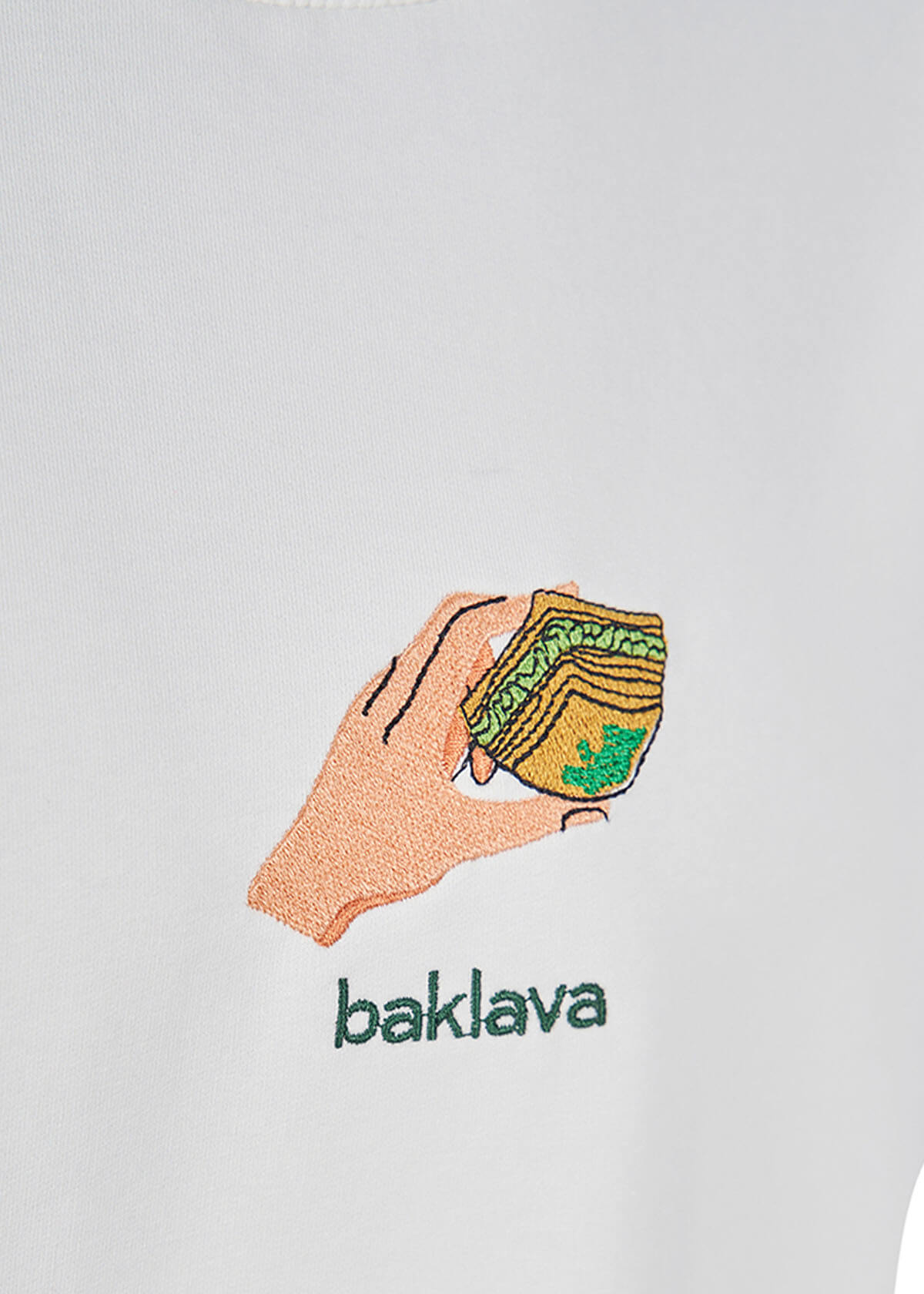 T-shirt mit Baklavamotiv weiß