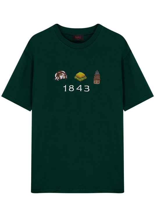 T-shirt mit 1843 Kollektion - Grün